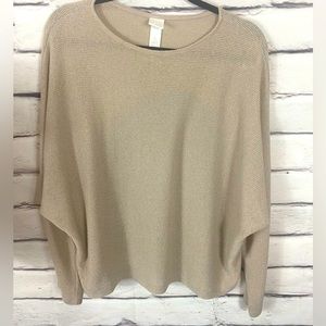 H&M tan sweater size :large